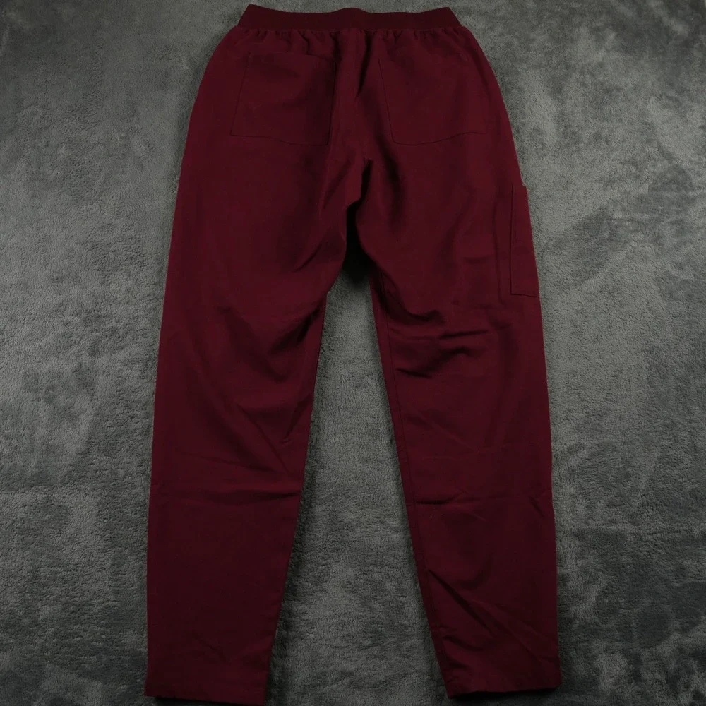 Fabletics Intake Scrub Pant Mens M Burgundy Performance Stretch Cargo‎ Medical